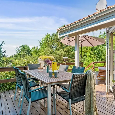 Lovely On An Elevated Natural Plot With Large Terraces, Spa, Sauna And A Hot Tub Close To Forest, And Ebeltofts Charming Ebeltoft